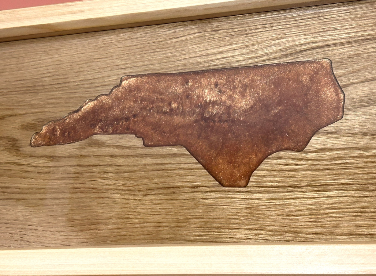 Your State's Image in Resin Wall Art