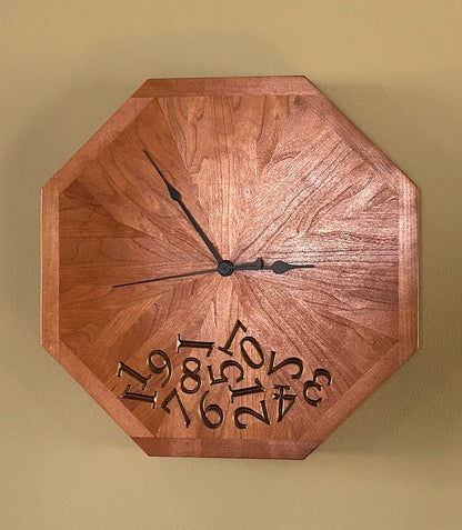 Artsy Octagonal Clock #4
