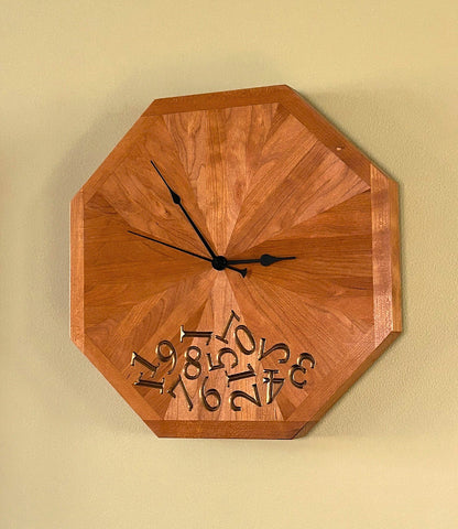 Artsy Octagonal Clock #4