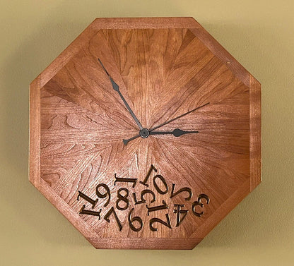 Artsy Octagonal Clock #4