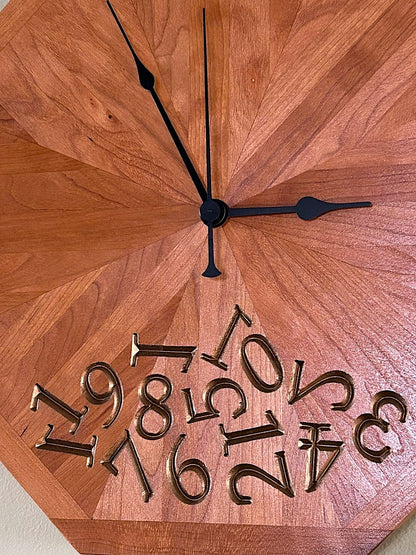 Artsy Octagonal Clock #4