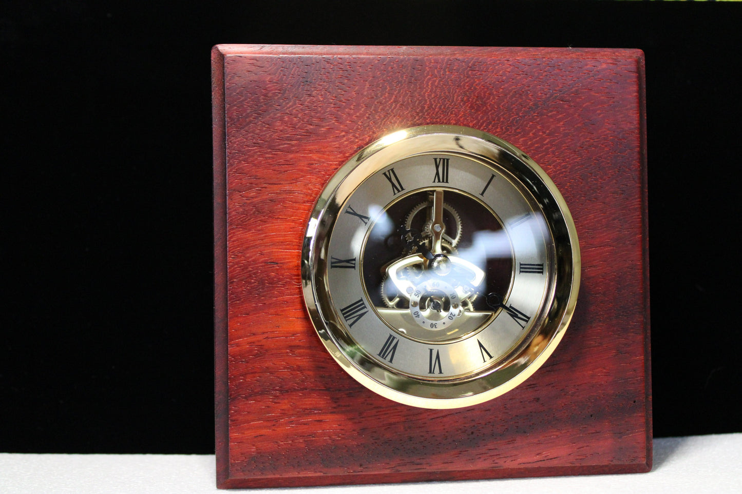 African Padauk Clock #11