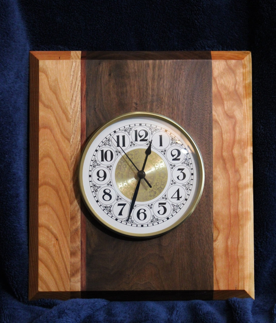 Clock with Four Woods #13