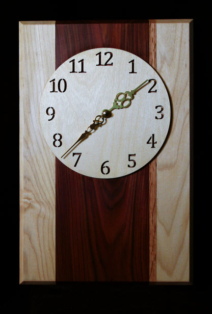 Cherry and Morado Wall Clock