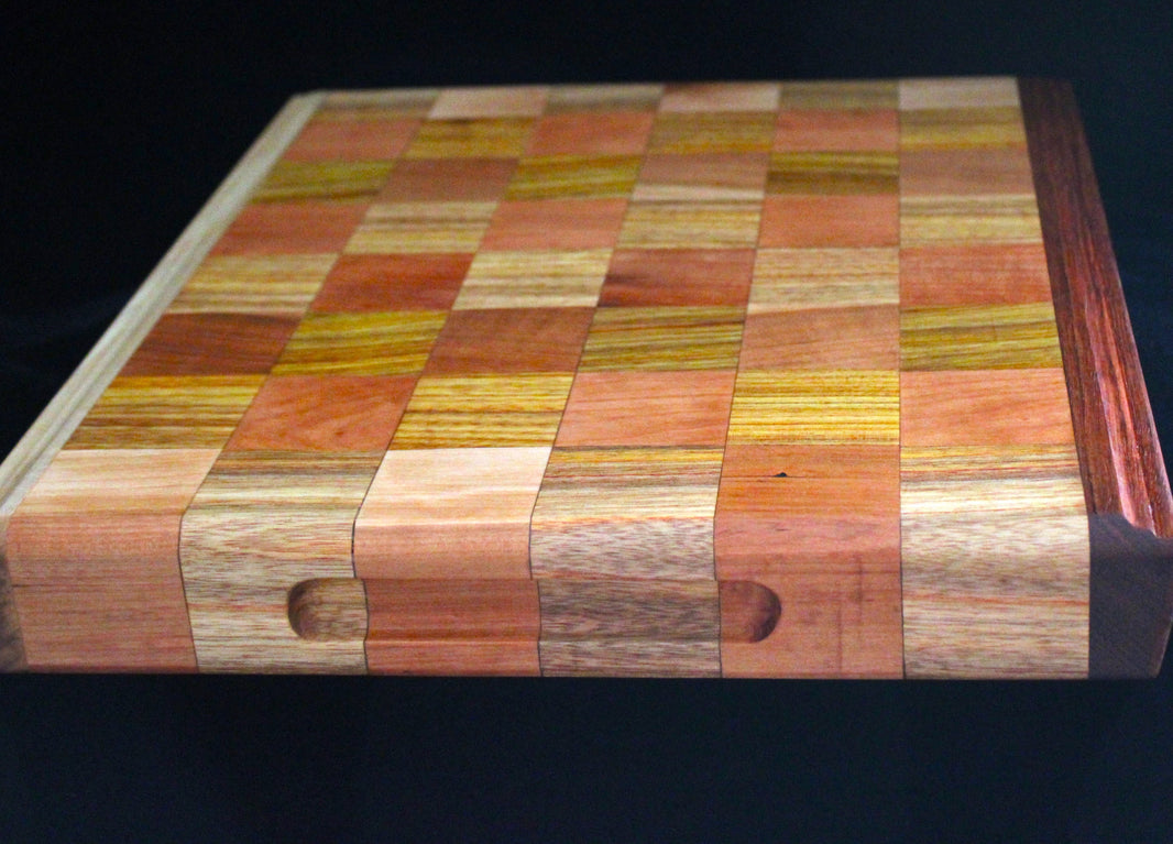 Cherry and Canary Wood Cutting Board