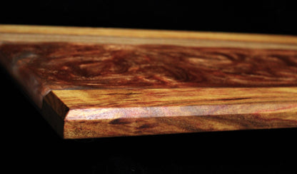 Canary Wood/Resin Serving Tray