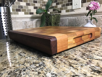 Cherry and Canary Wood Cutting Board