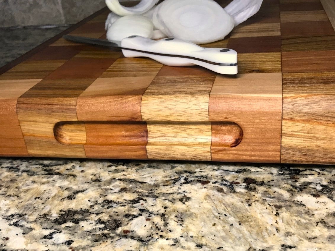 Cherry and Canary Wood Cutting Board