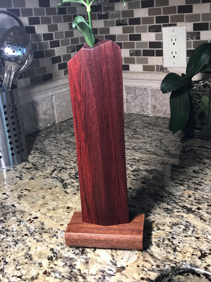 Artsy Wood Flower Holder