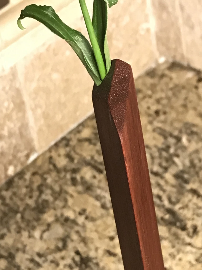 Artsy Wood Flower Holder