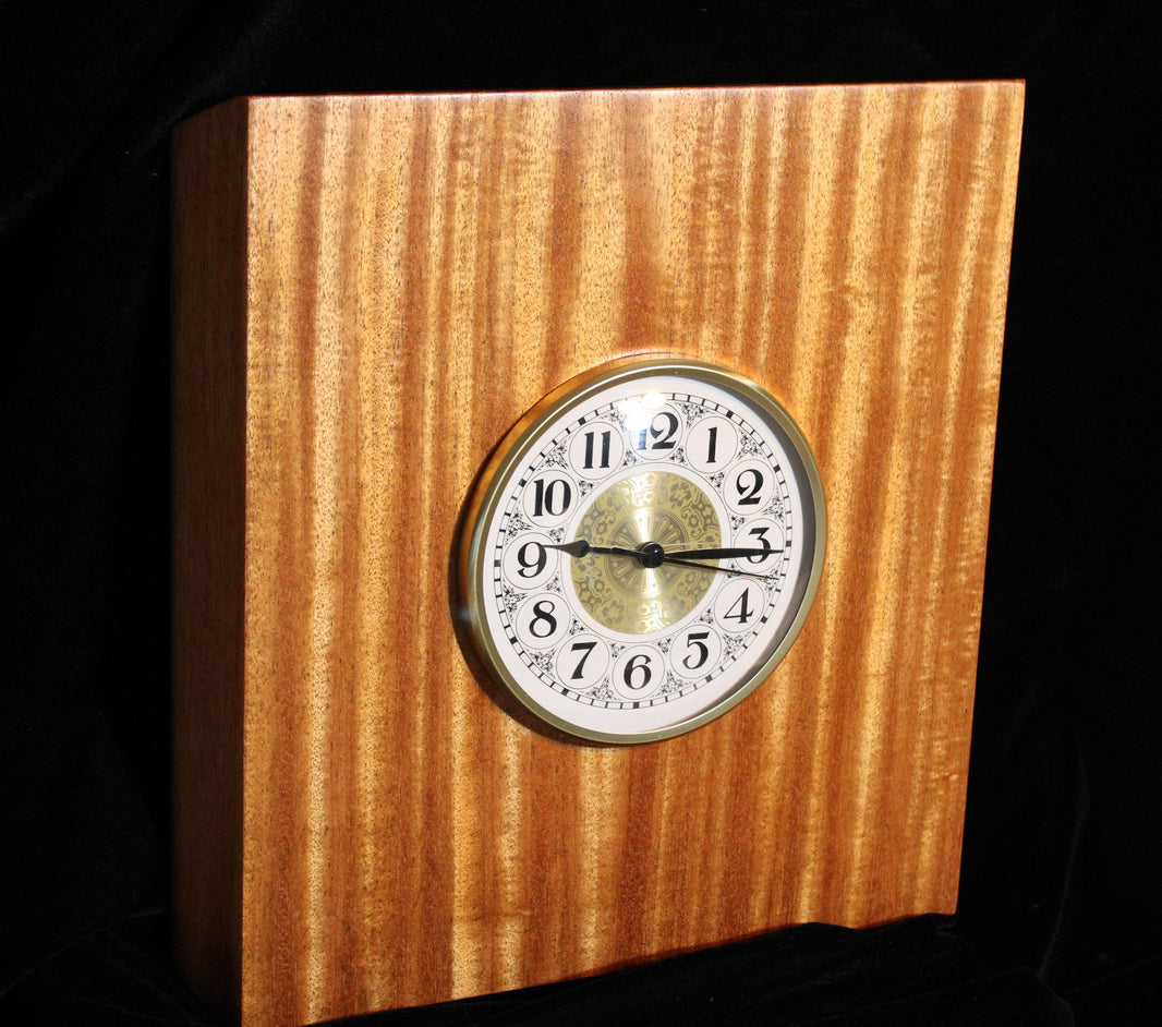 African Mahogany Clock #14