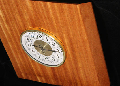 African Mahogany Clock #14