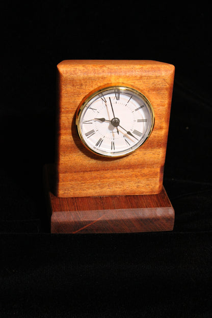 African Mahogany Clock #15