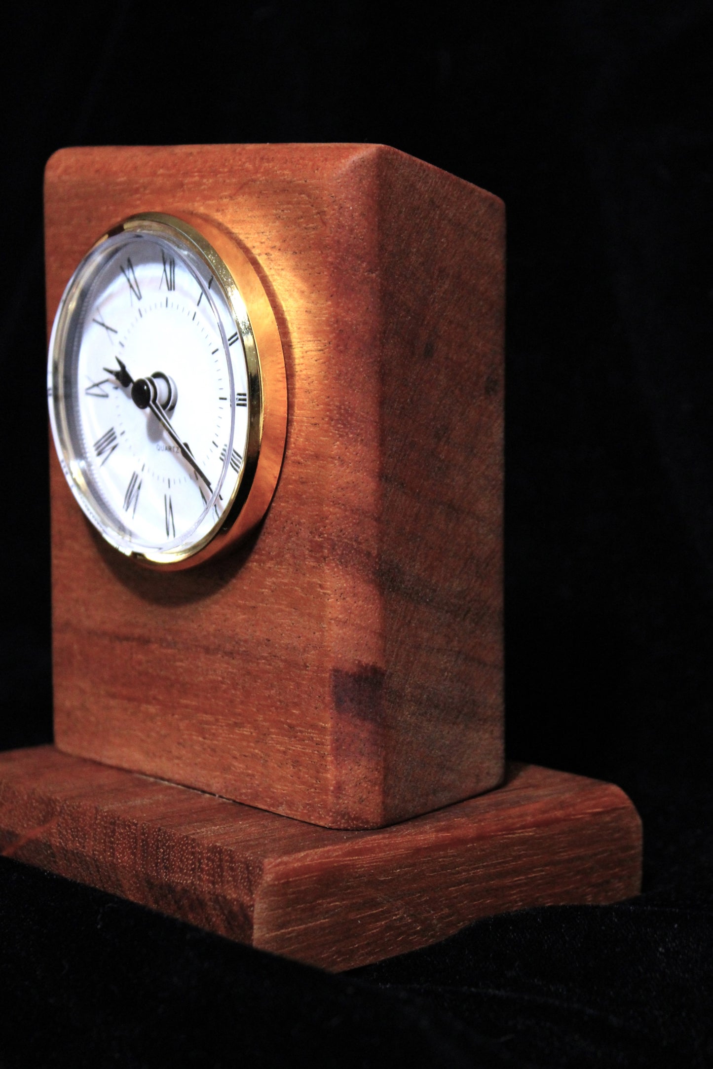 African Mahogany Clock #15