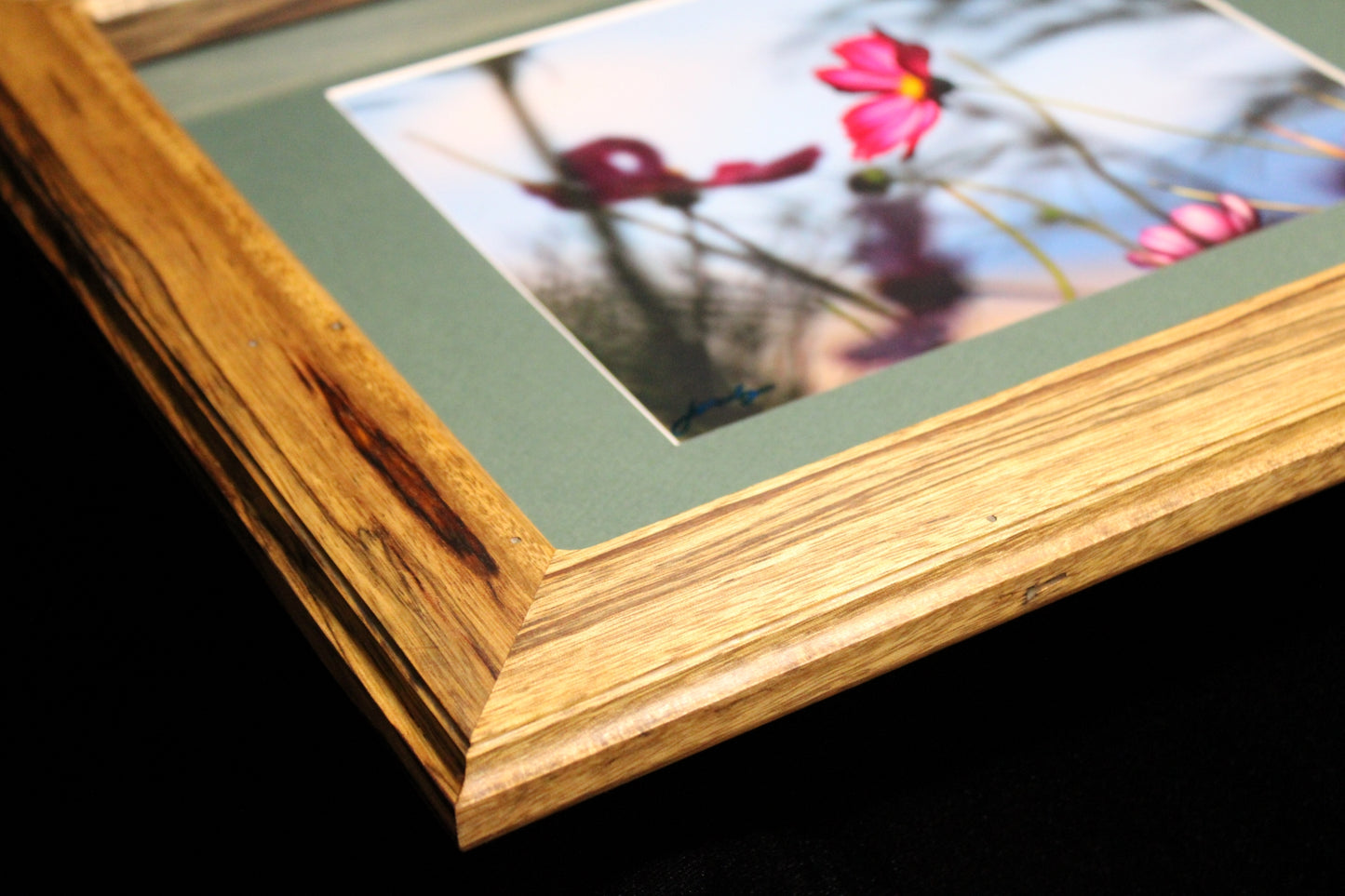 Limba Heartwood Picture Frame w/ Textured Matte