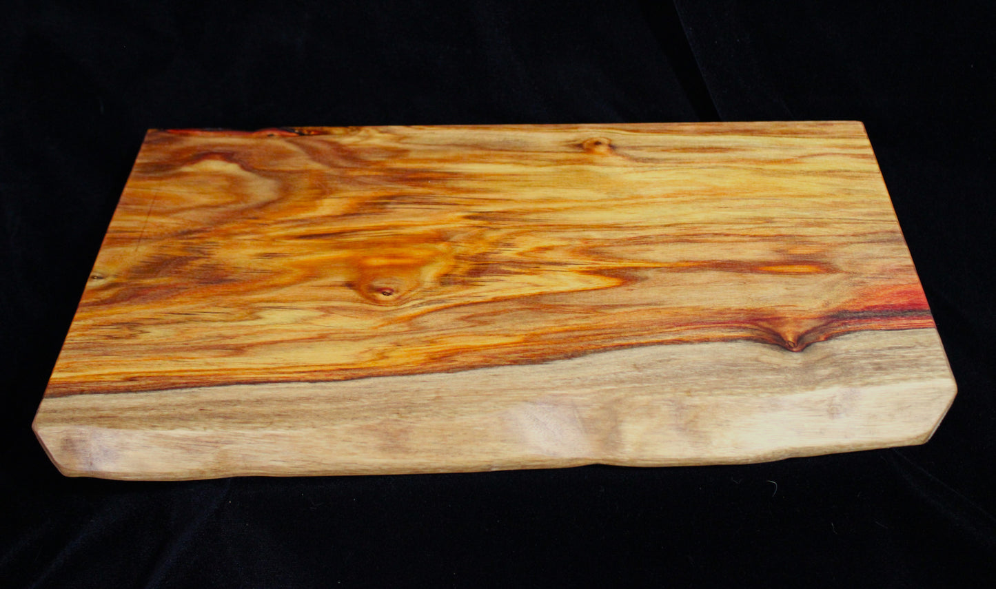 Live Edge Canary Wood Cutting Board