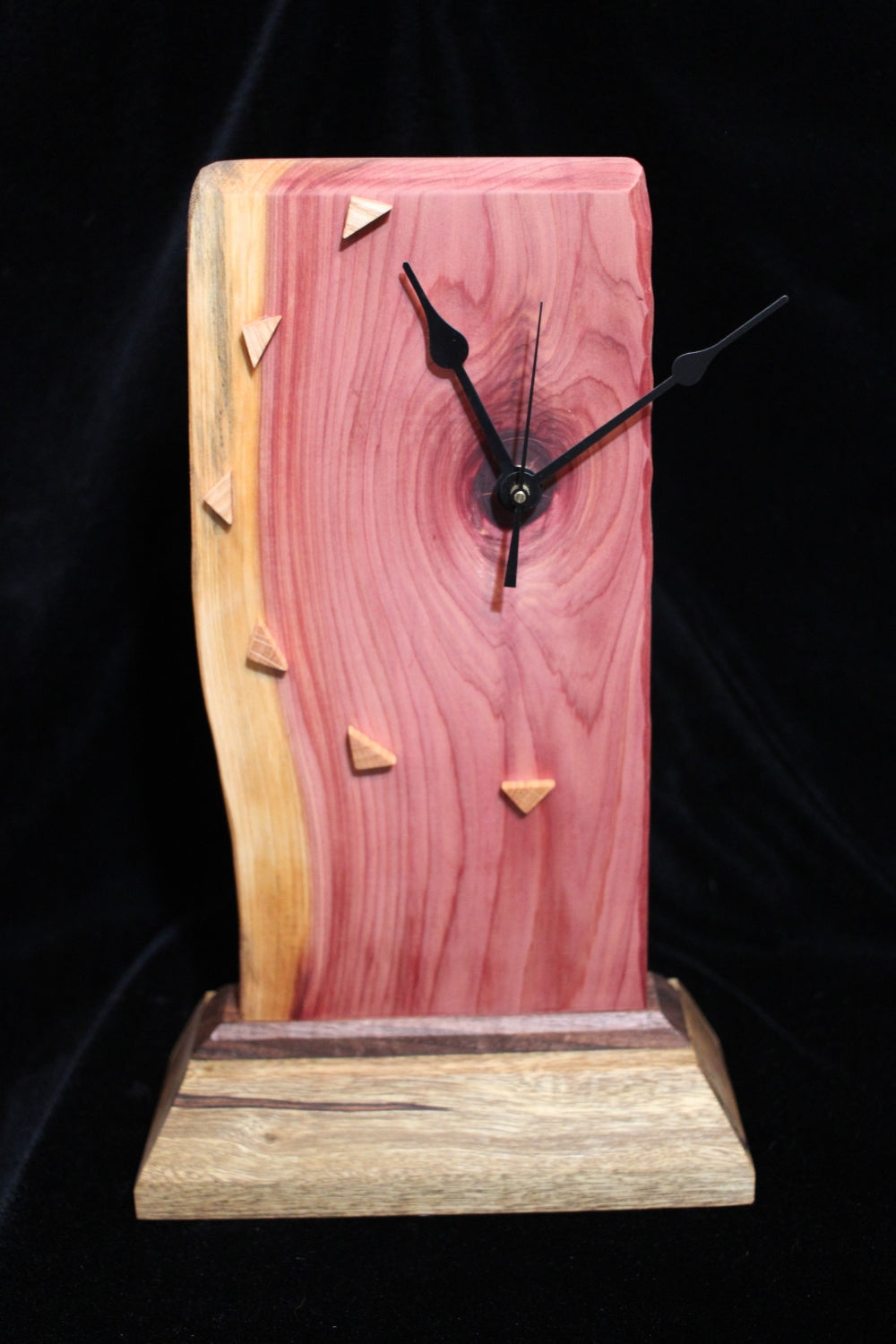 Artsy Cedar and Limba Clock