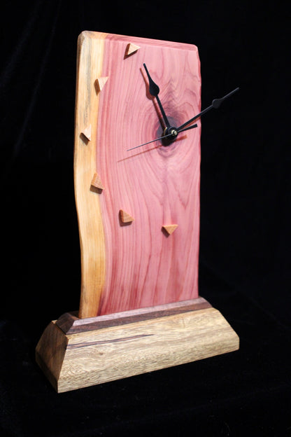 Artsy Cedar and Limba Clock