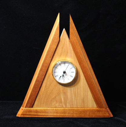 African Mahogany Clock #12