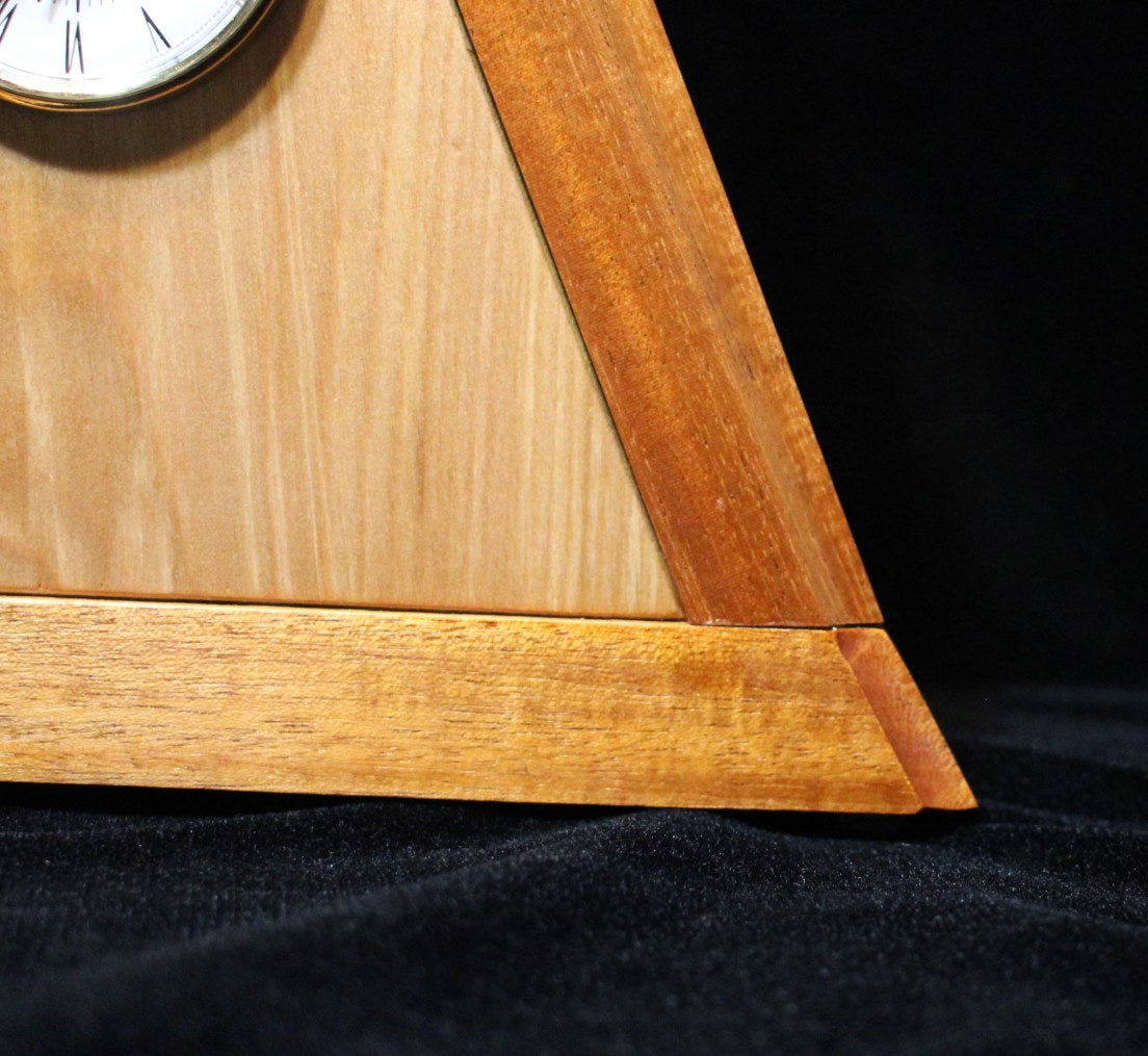 African Mahogany Clock #12