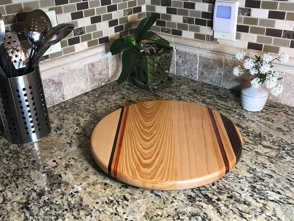 Lazy Susan with Six Woods