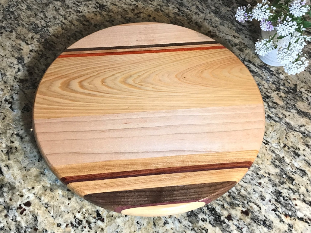 Lazy Susan with Six Woods