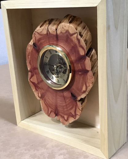 Cedar Tree Trunk Slice Clock