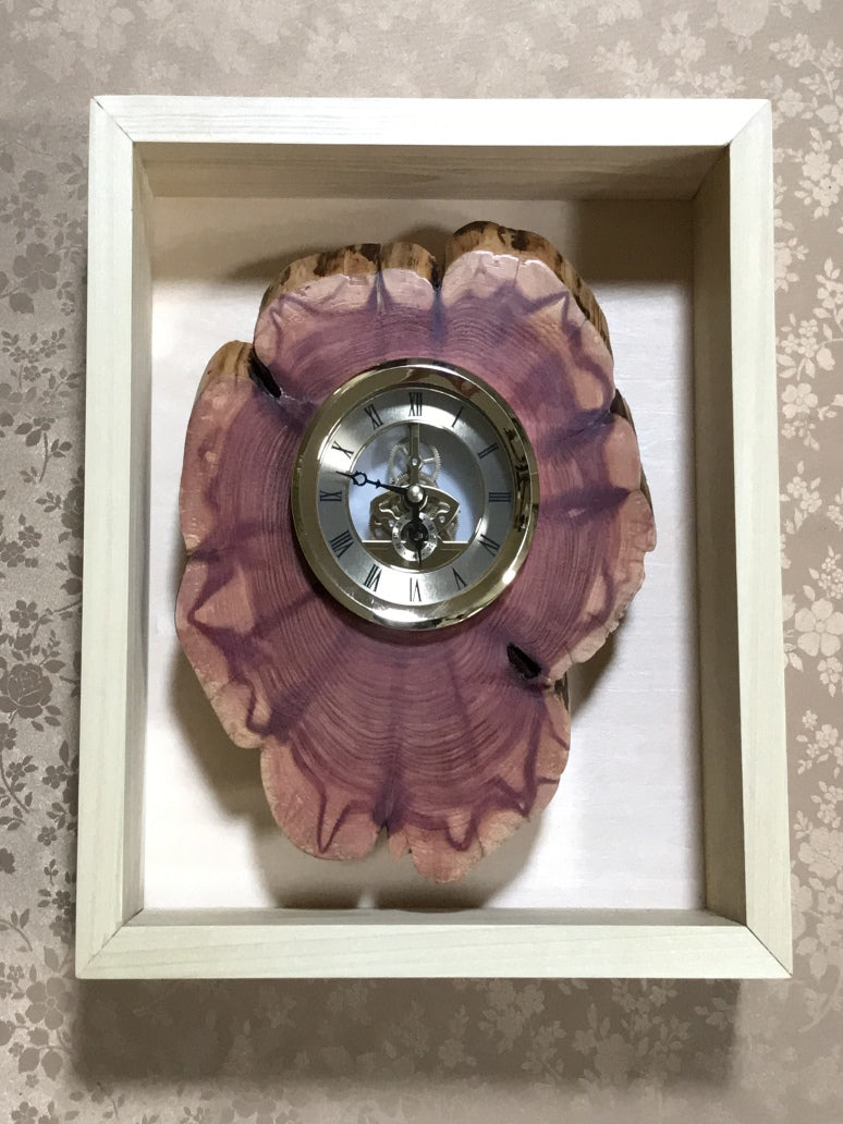 Cedar Tree Trunk Slice Clock