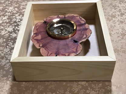 Cedar Tree Trunk Slice Clock