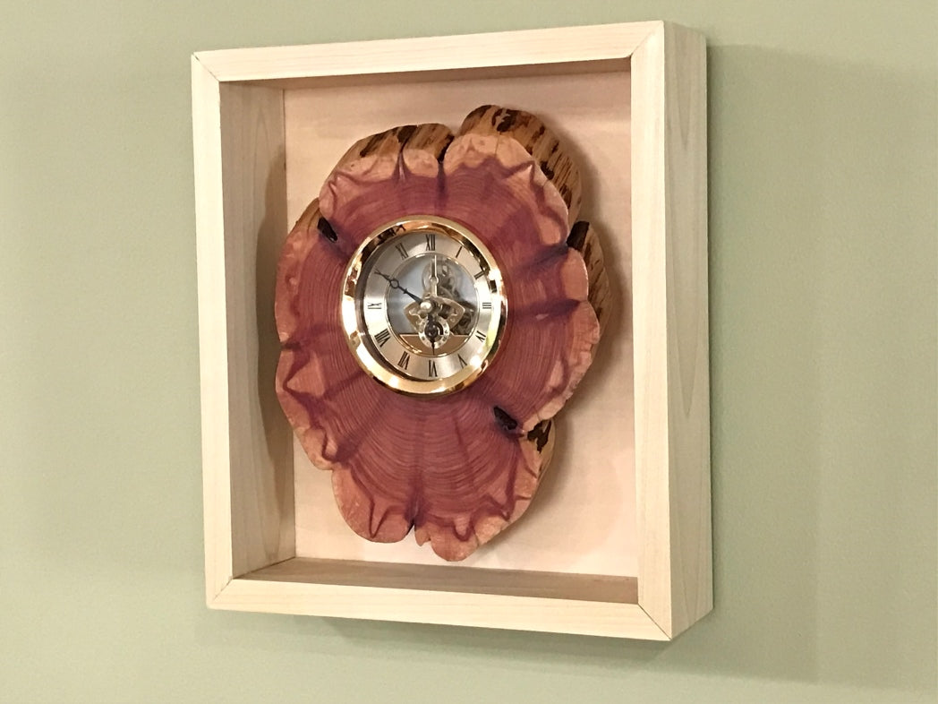 Cedar Tree Trunk Slice Clock