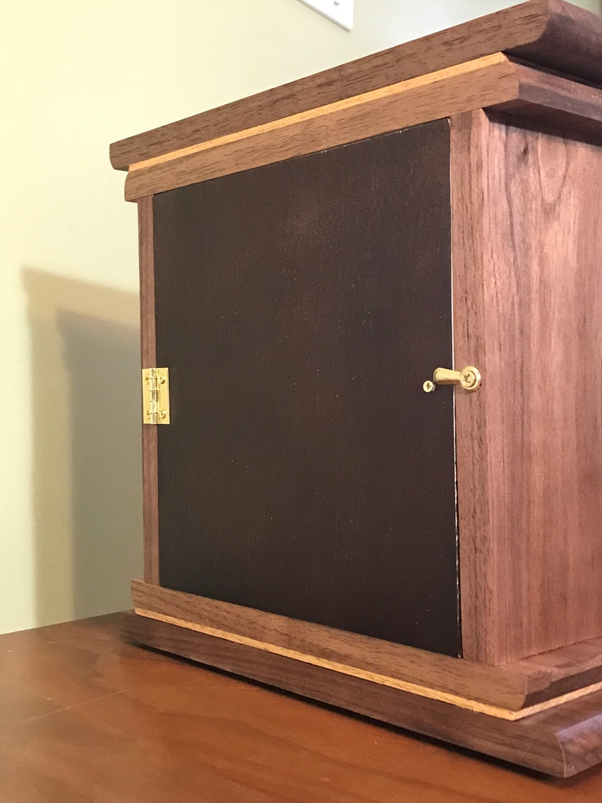 Walnut, Cherry & Locust Mantle Clock