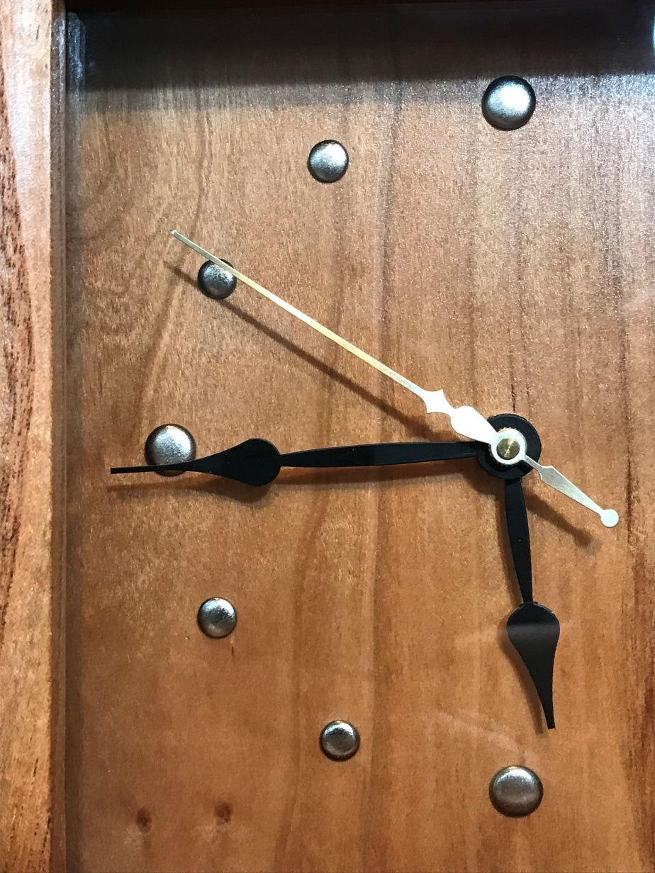 Walnut, Cherry & Locust Mantle Clock