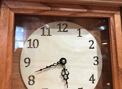 Walnut, Cherry & Locust Mantle Clock