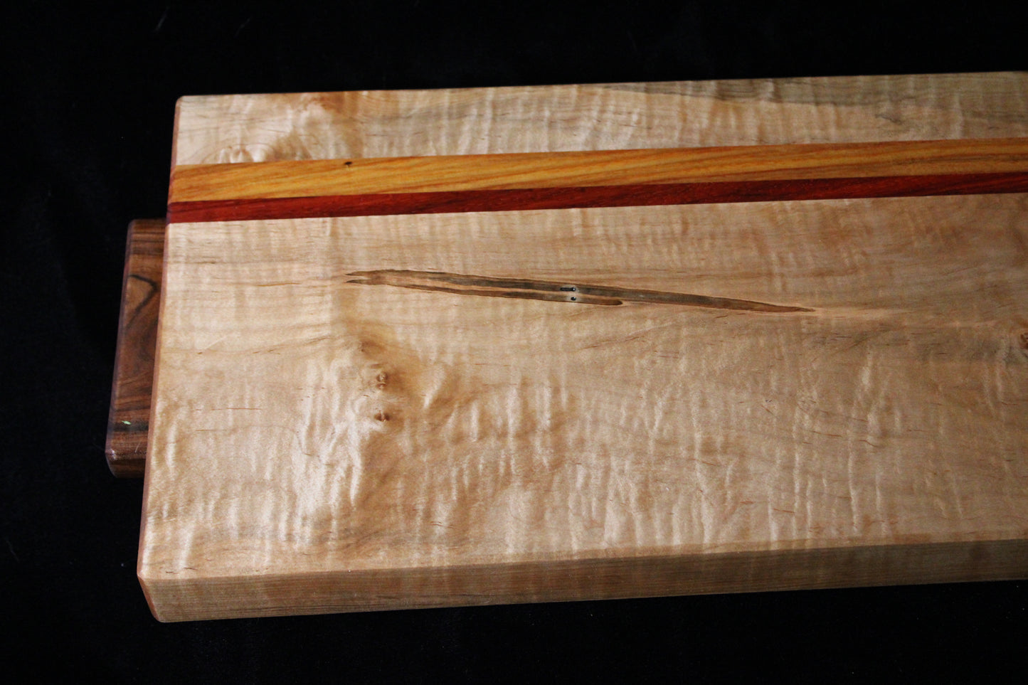 Maple, Padauk and Canary Wood Cutting Board