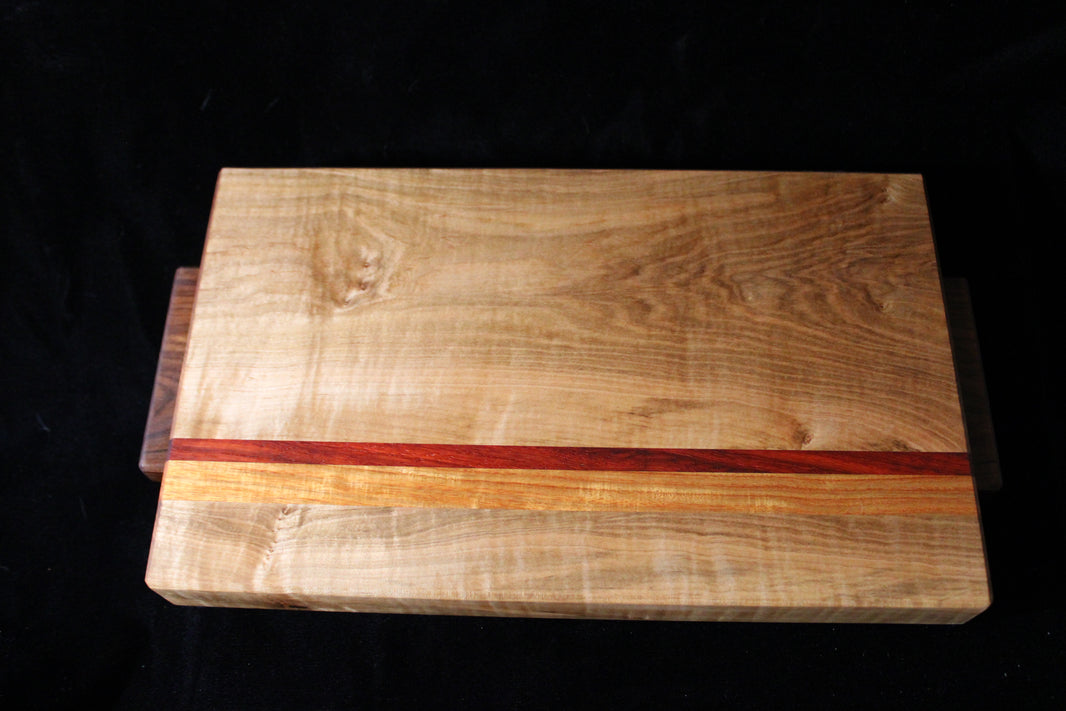 Maple, Padauk and Canary Wood Cutting Board