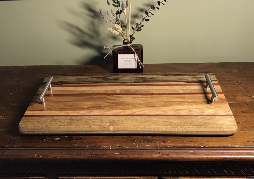 Limba and Padauk Serving Tray--Version #3