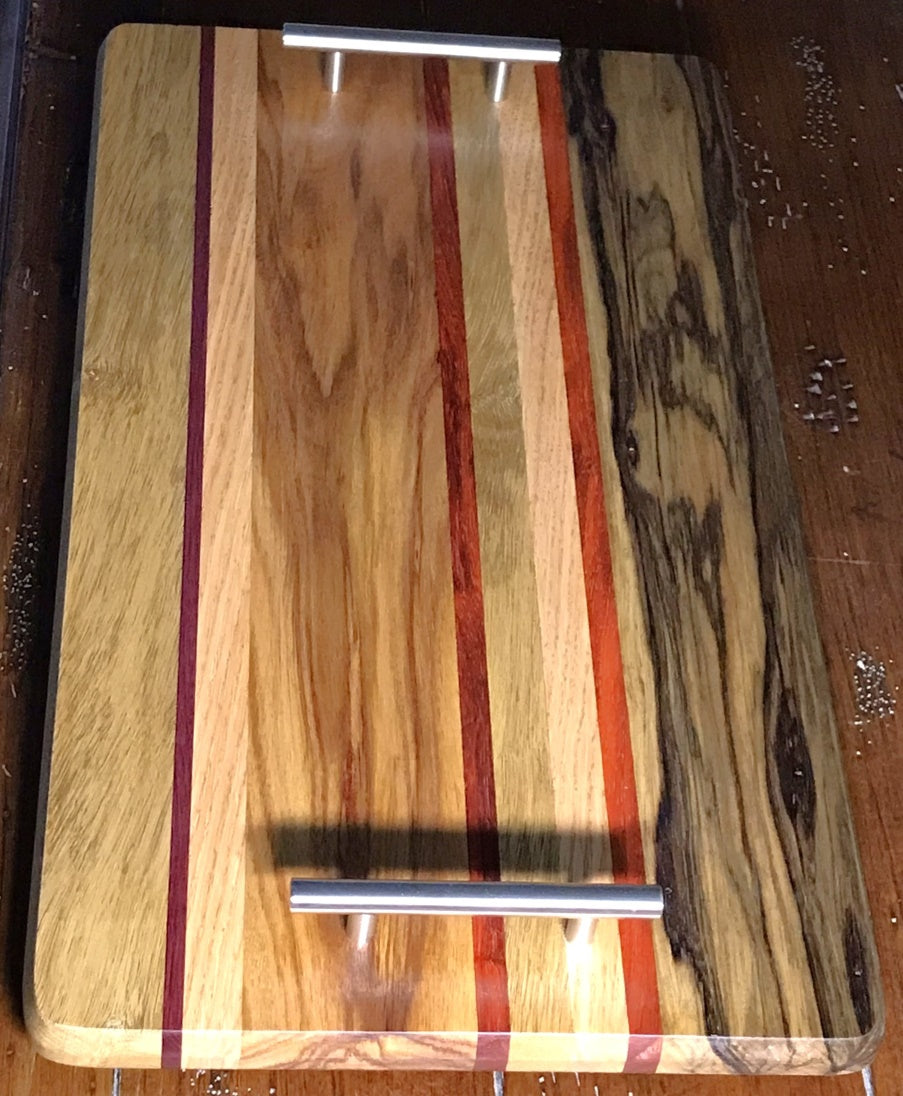 Limba and Padauk Serving Tray--Version #3