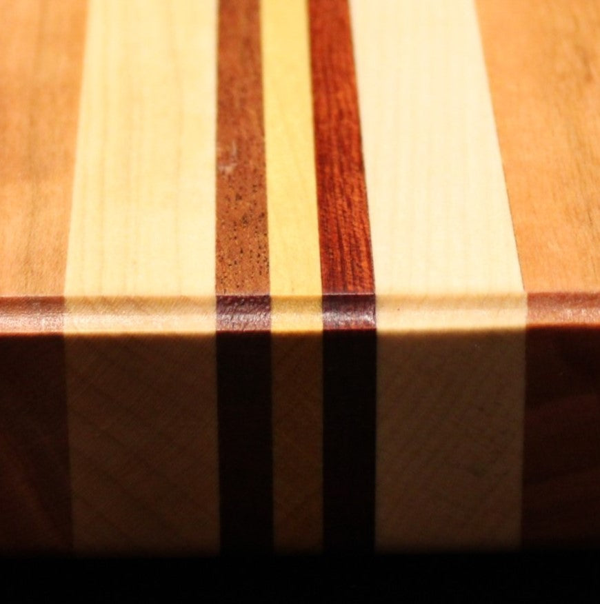 Cutting Board w/ 4 Woods #12