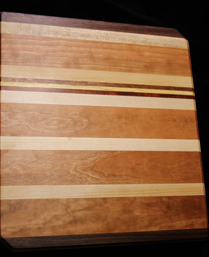 Cutting Board w/ 4 Woods #12