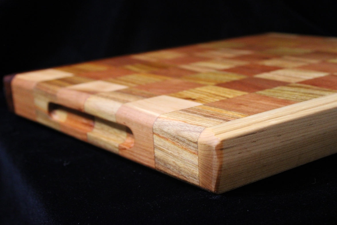 Cherry and Canary Wood Cutting Board