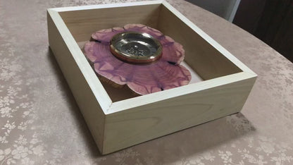 Cedar Tree Trunk Slice Clock