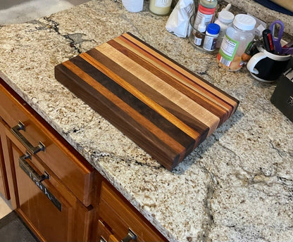 Cutting Board with 5 Woods #12